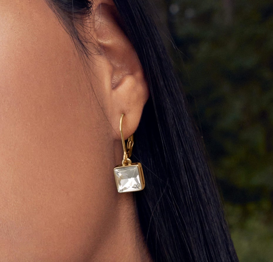 Aretes Lantana Cristal