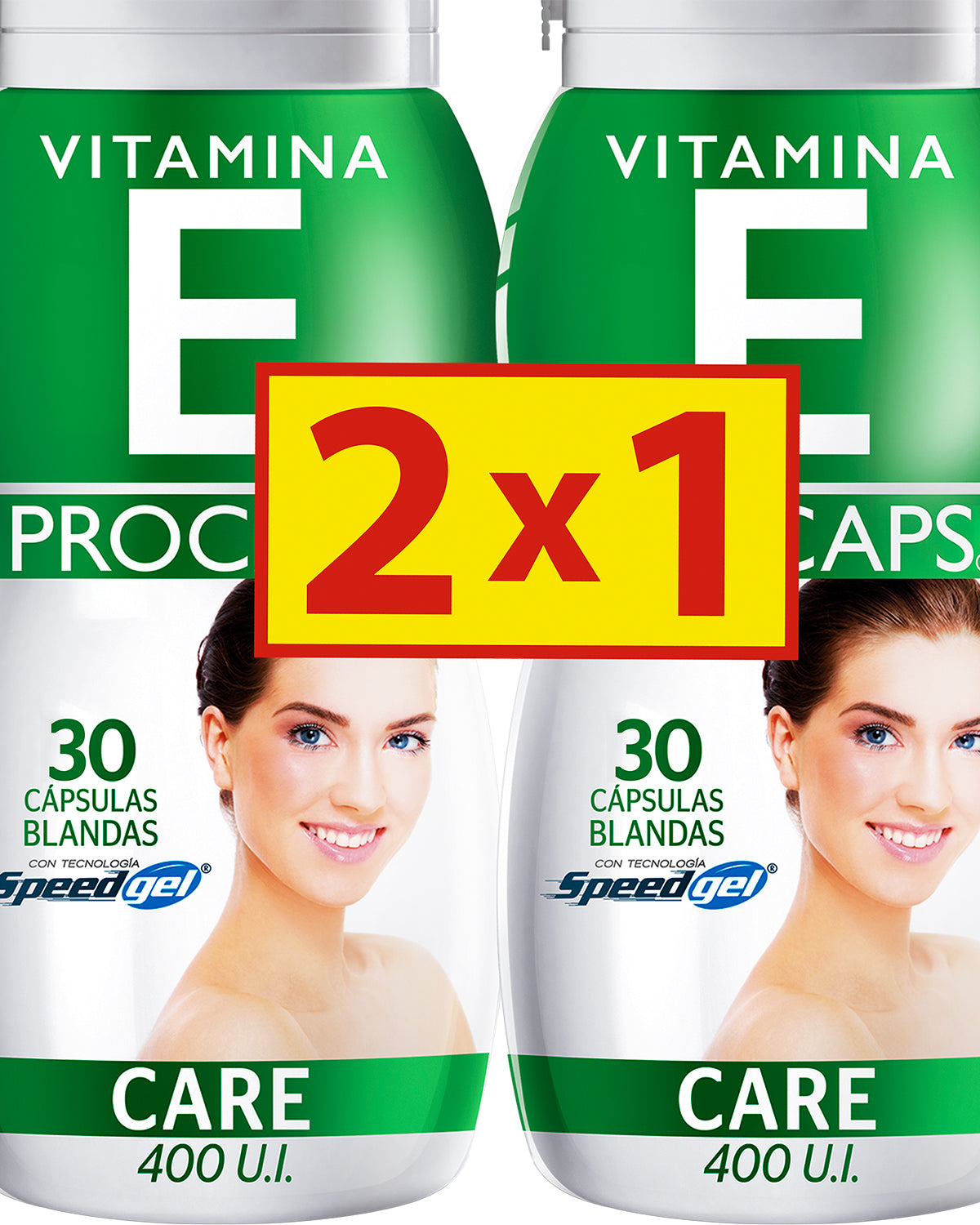 Vitamina E 400 UI 2x1 con 60 Cápsulas Líquidas