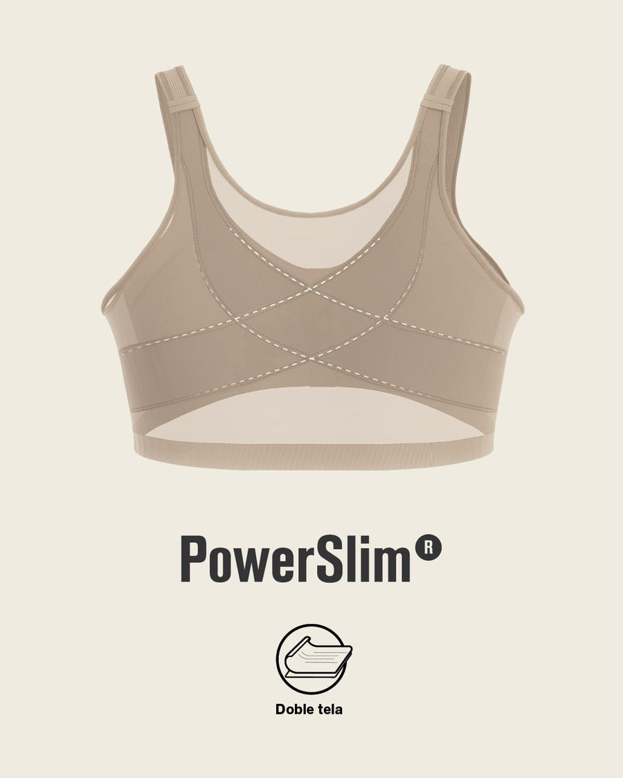 Brasier facilitador de postura con control de volumen del busto Multi/Functional