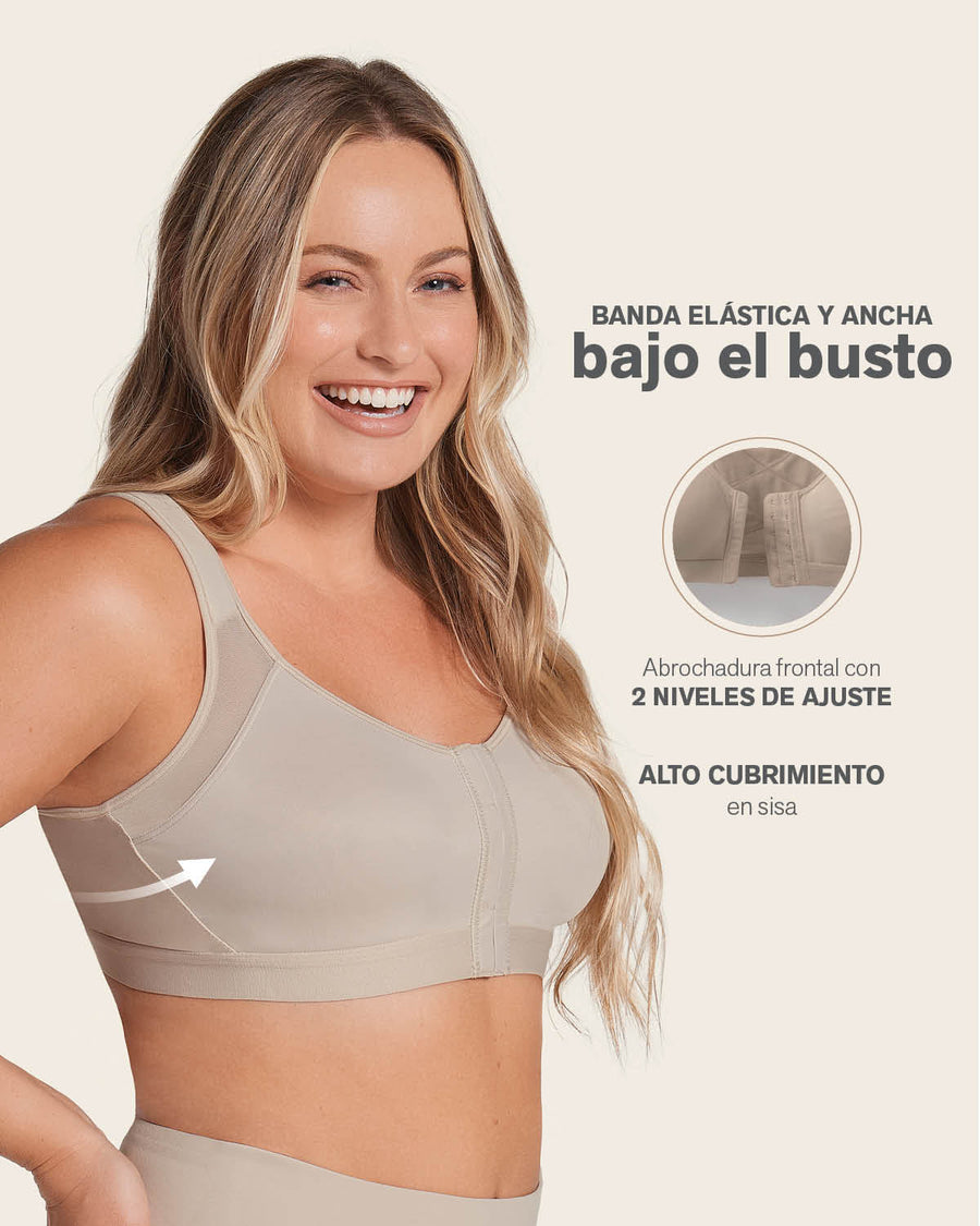 Brasier facilitador de postura con control de volumen del busto Multi/Functional