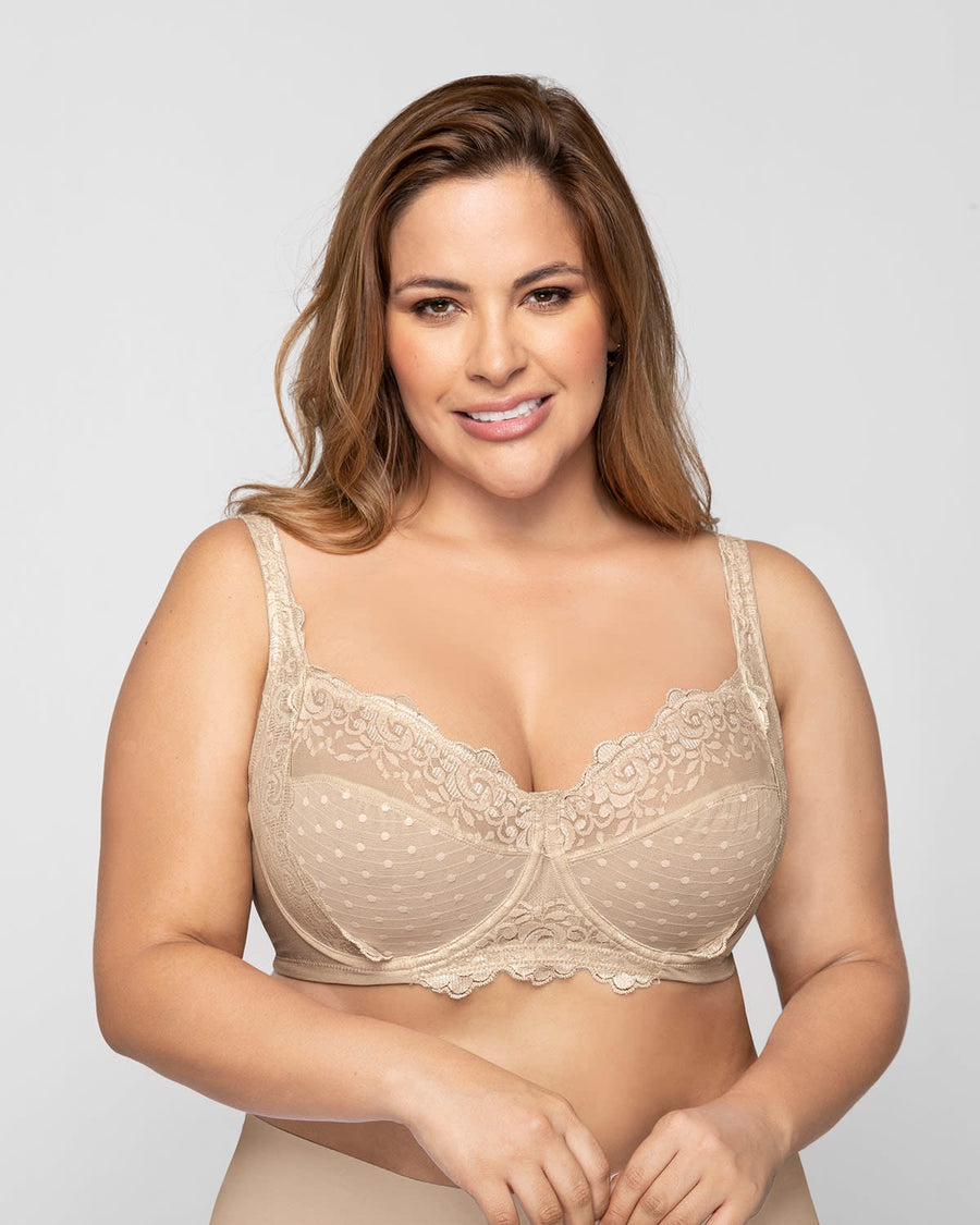Brasier de alto cubrimiento en encaje
