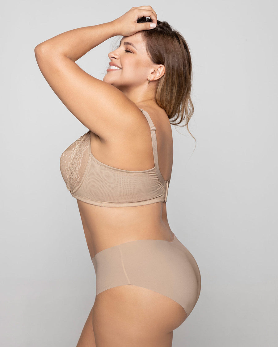 Brasier de alto cubrimiento en encaje