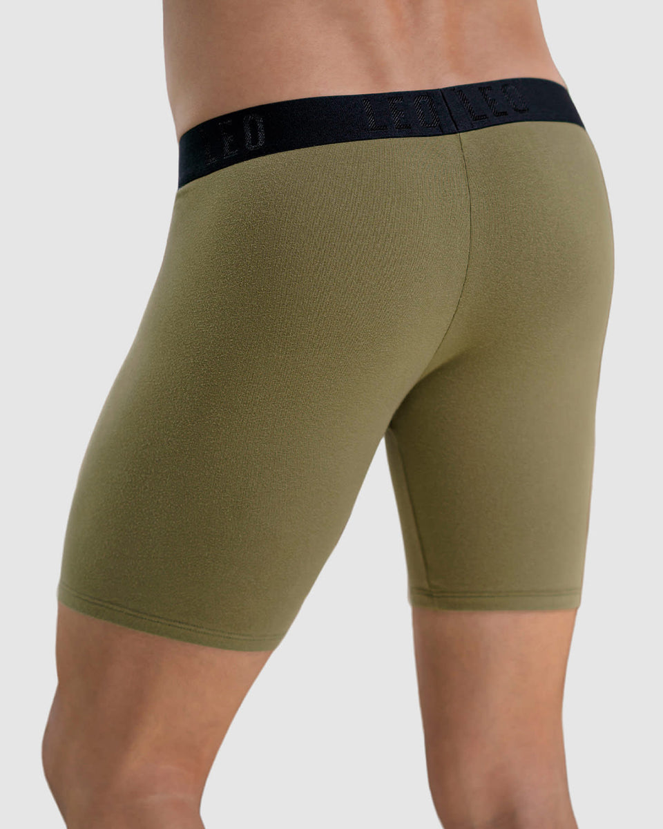 Bóxer largo ajustado ultrasuave al tacto en algodón