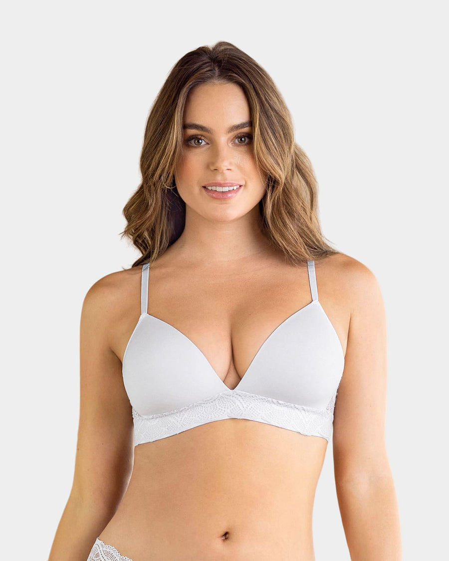 Brasier ultracómodo con encaje en la base y espalda Comfy Bra