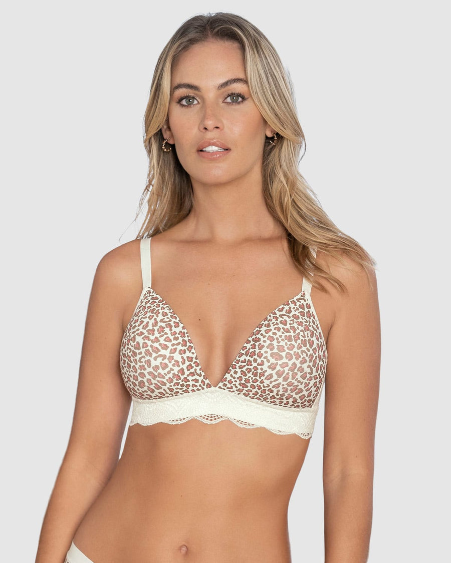 Brasier ultracómodo con encaje en la base y espalda Comfy Bra