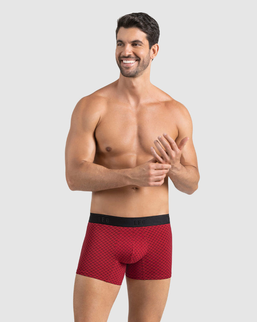 Paquete x2 bóxers cortos en algodón elástico