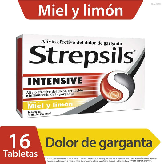 Strepsils® Tabletas para el dolor, irritación e inflamación de la garganta