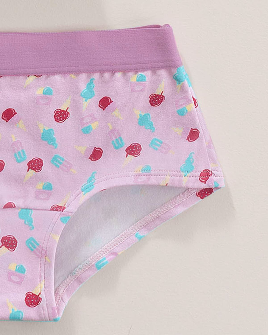 Paquete x 5 panties tipo hipster para niña