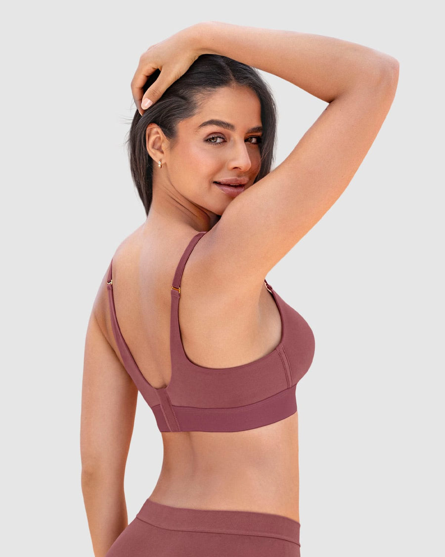 Brasier tipo top ultraliviano con copas internas fijas