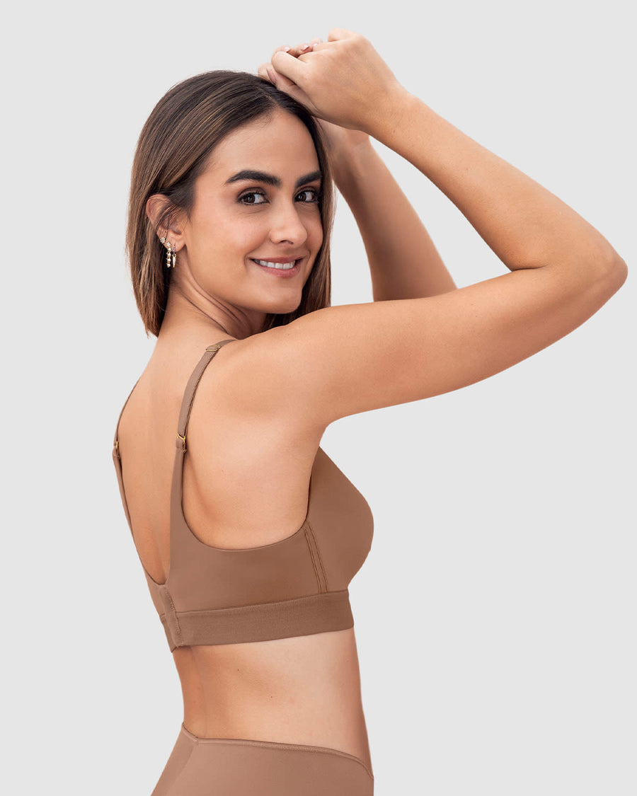 Brasier tipo top ultraliviano con copas internas fijas