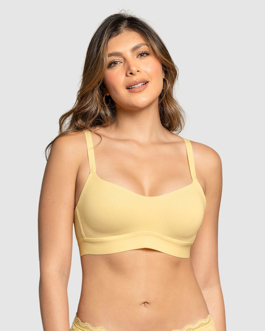 Brasier tipo top ultraliviano con copas internas fijas