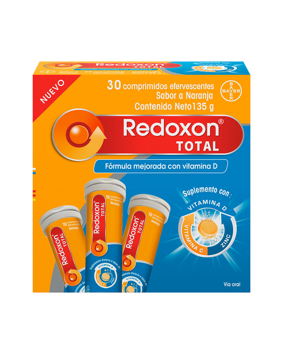 Redoxon® Total Efervescente Vitamina C, D + Zinc