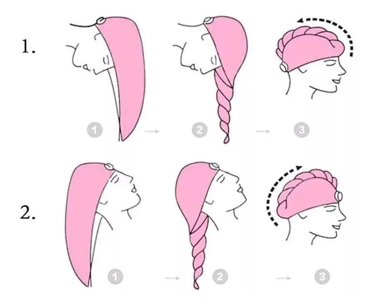 Toalla Turbante De Microfibra Para El Cabello En Gris