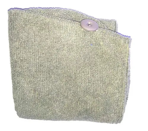 Toalla Turbante De Microfibra Para El Cabello En Gris