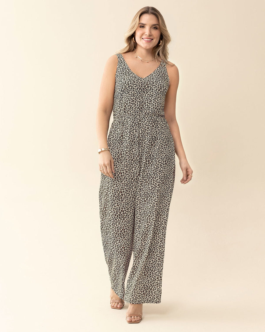 Enterizo largo estampado