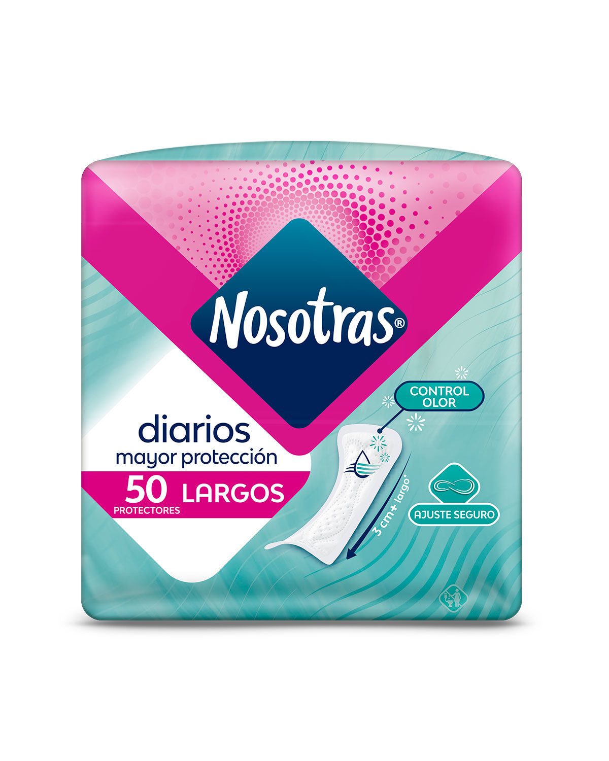 Protectores Nosotras Diarios Largos x 50 unid