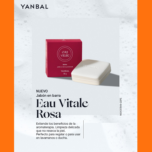 Jabón en Barra Perfumado Eau Vitale Rosa