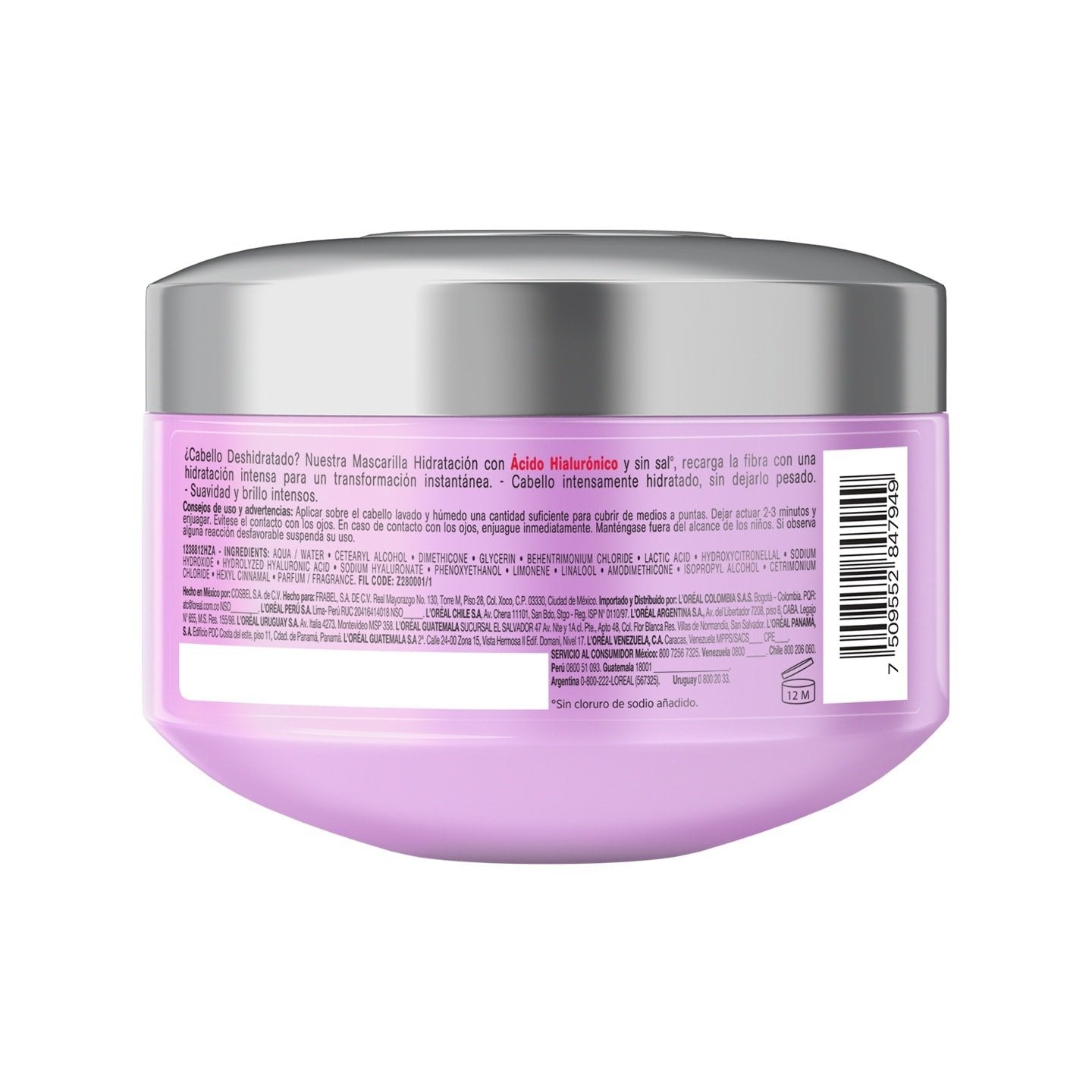 Mascarilla Hidratación Elvive Hidra Hialurónico